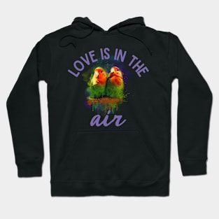 Lovebirds Love Is In The Air Agapornis Hoodie